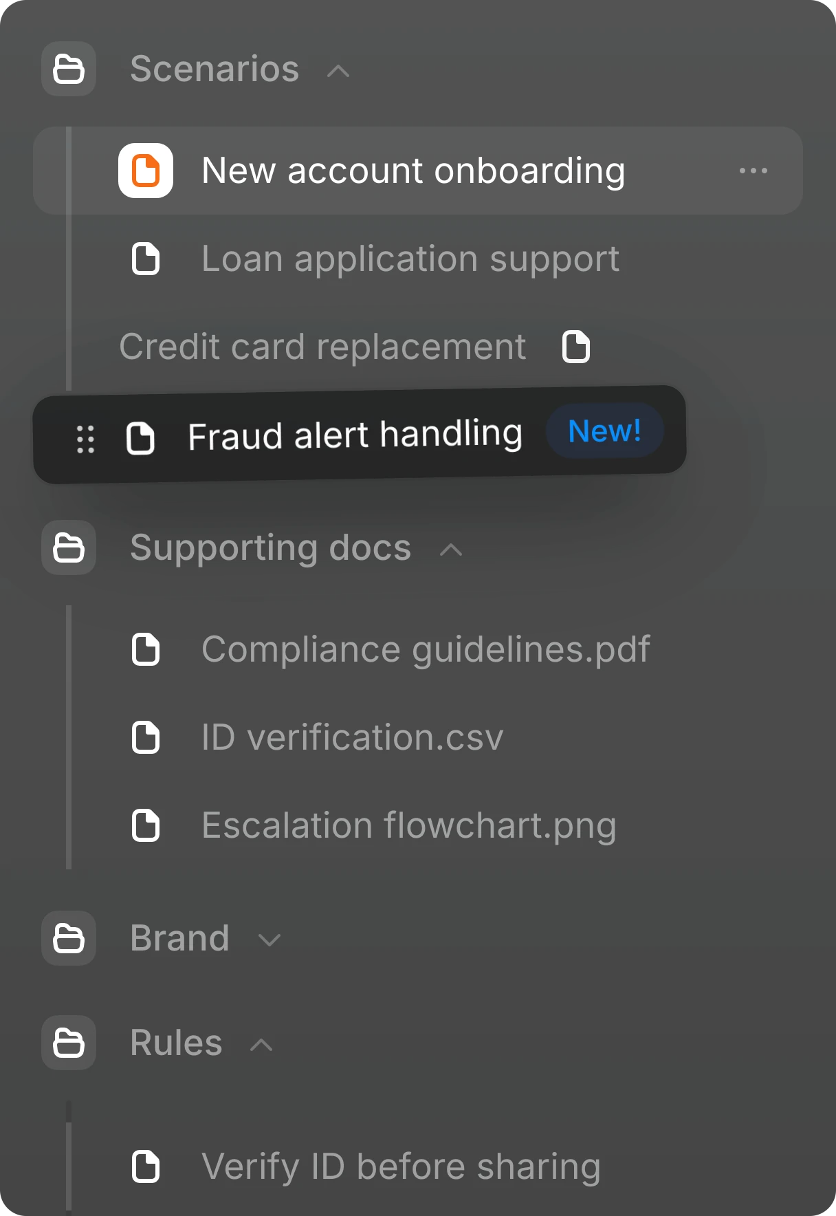 Agent Canvas policy detail view